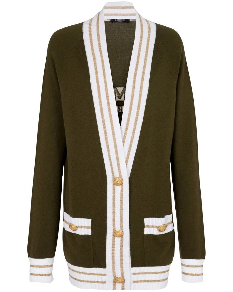 Balmain Cardigan mit Knopfleiste - Braun Braun