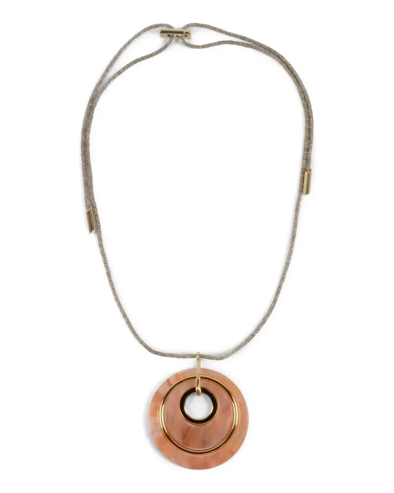Emporio Armani round pendant necklace - Gold Gold