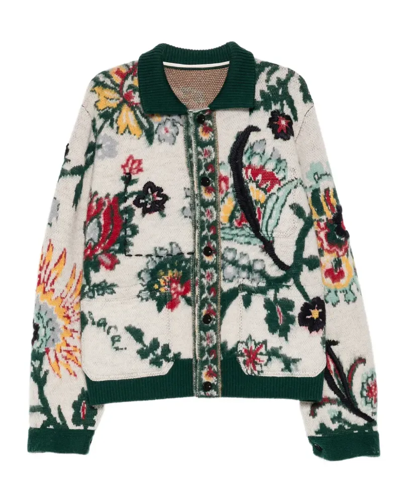 Sacai Cardigan mit Jacquardmuster - Nude Nude