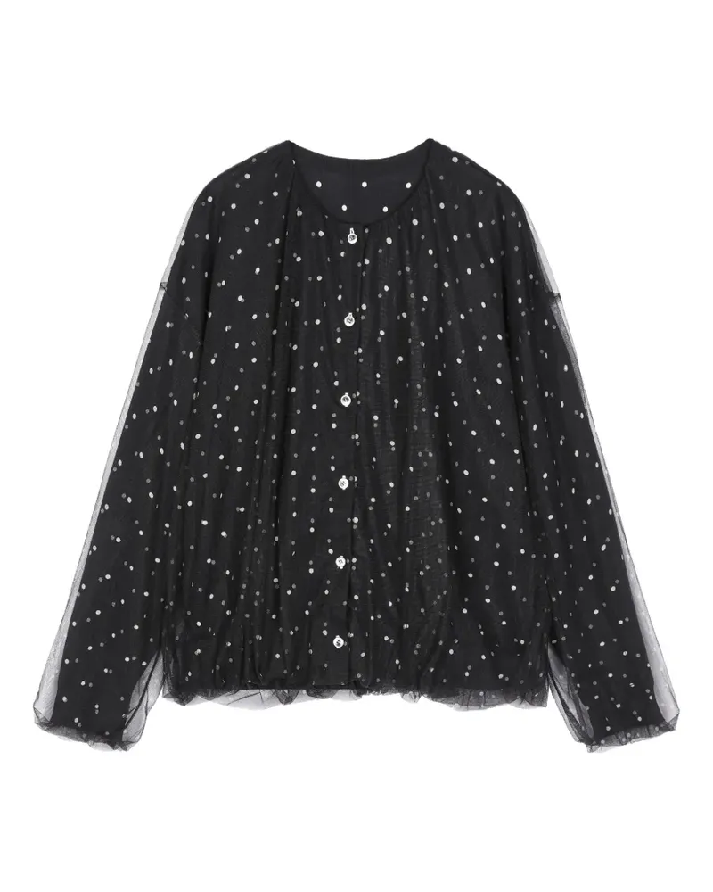 JNBY Cardigan mit Polka Dots - Schwarz Schwarz
