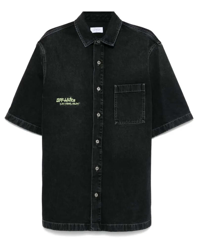OFF-WHITE Irregular Hemd - Schwarz Schwarz