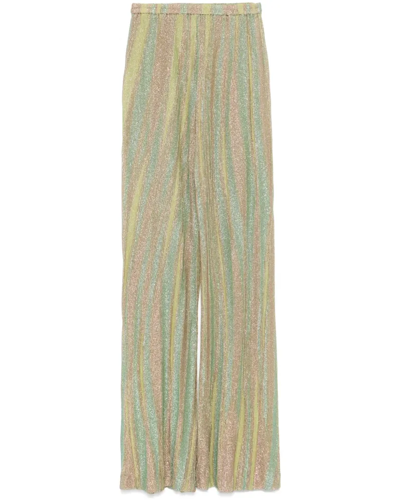 forte_forte Hose aus Lurex - Grün Grün