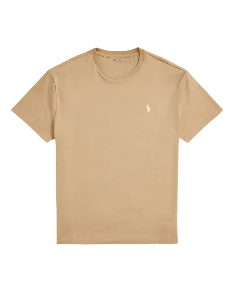 Ralph Lauren logo-embroidered T-shirt - Nude Nude