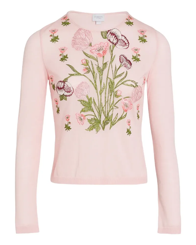 Giambattista Valli Pullover mit Blumen-Print - Rosa Rosa