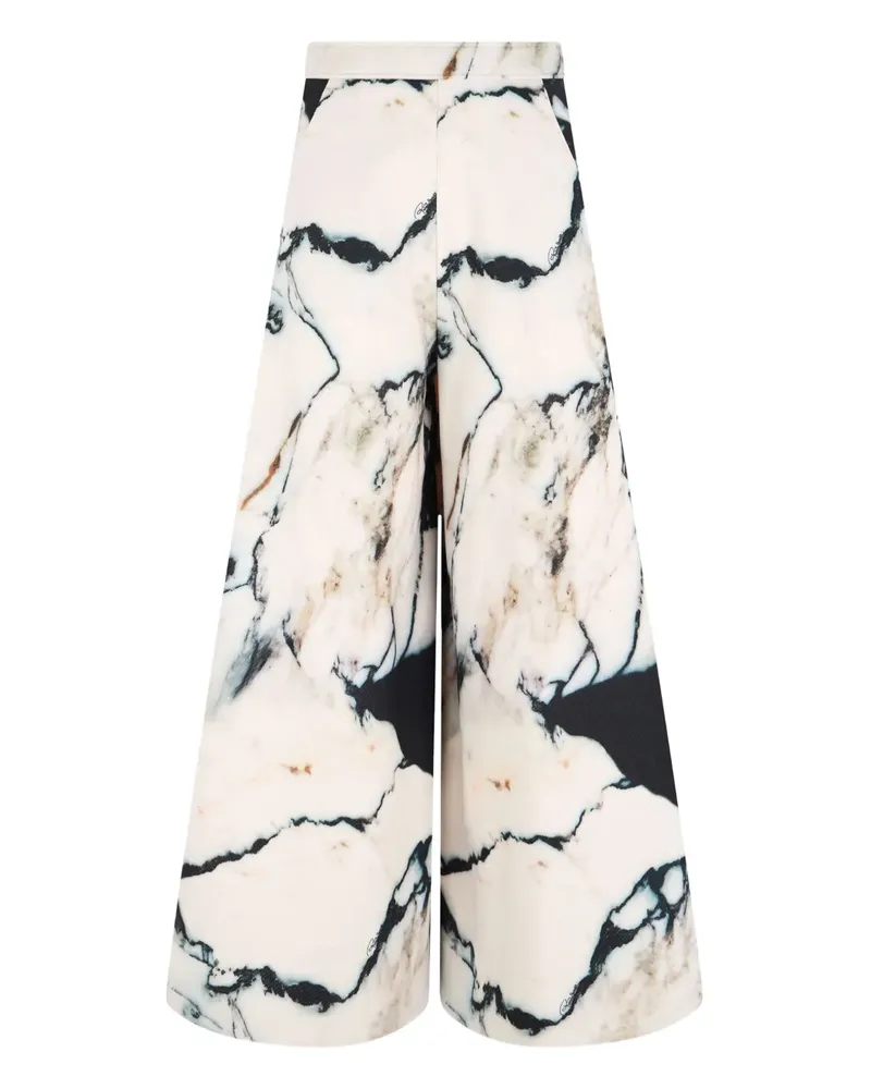 Roberto Cavalli Hose mit Print - Weiß Weiß