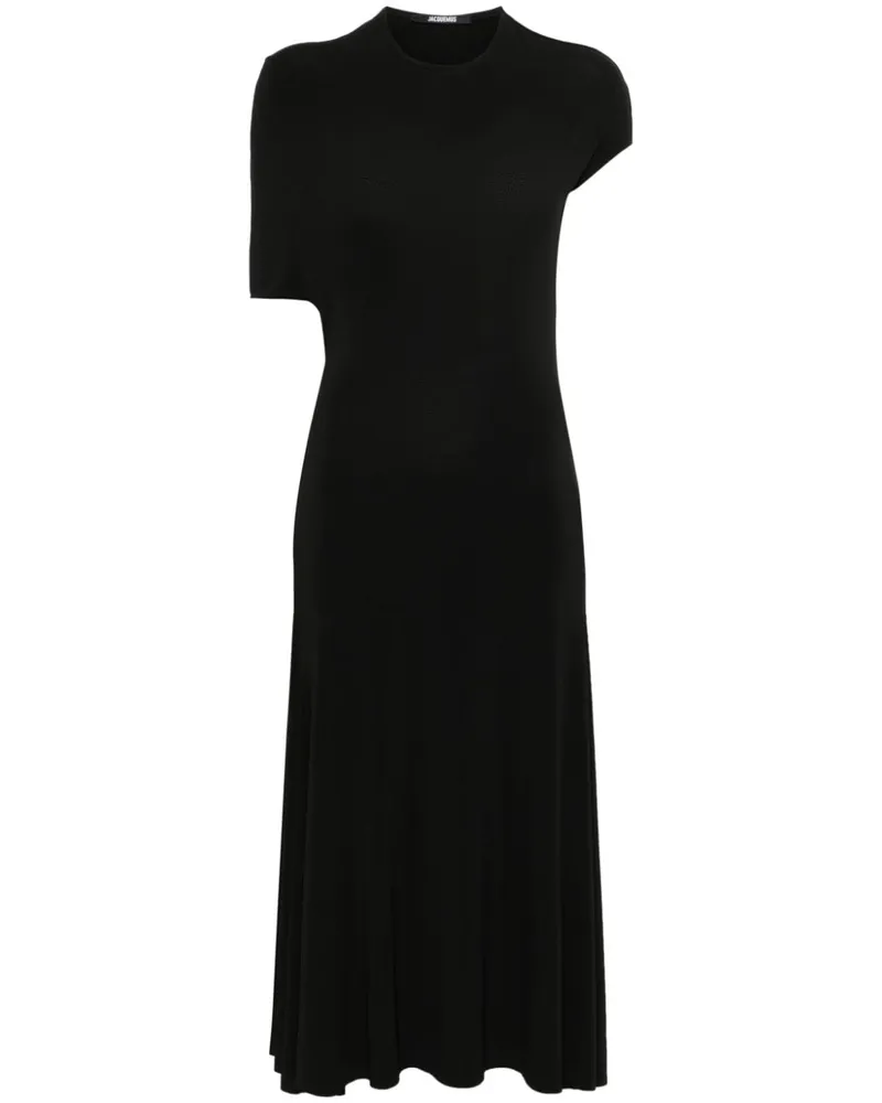 Jacquemus La Robe Salerno Midikleid - Schwarz Schwarz