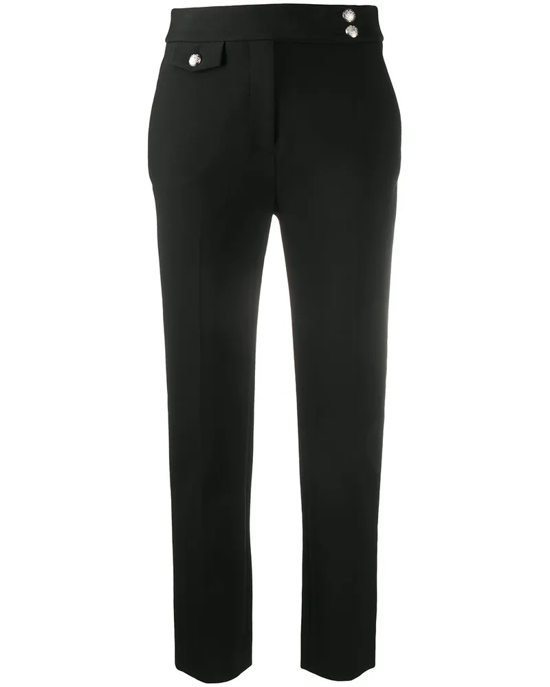 Veronica Beard Schmale Hose mit hohem Bund - Schwarz Schwarz