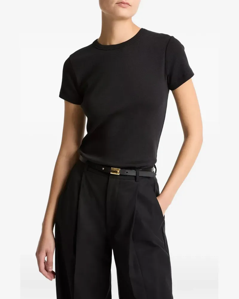 Vince Shrunken 90s T-Shirt mit rundem Ausschnitt - Schwarz Schwarz