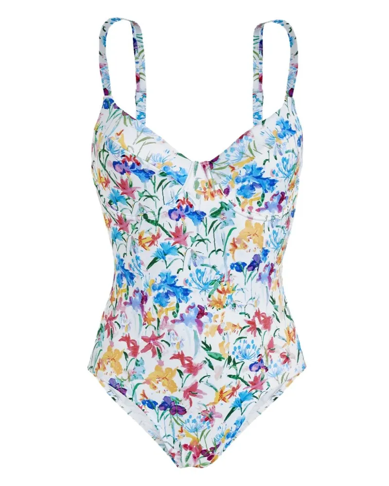 Vilebrequin Leonita Badeanzug mit Happy Flowers-Print - Blau Blau