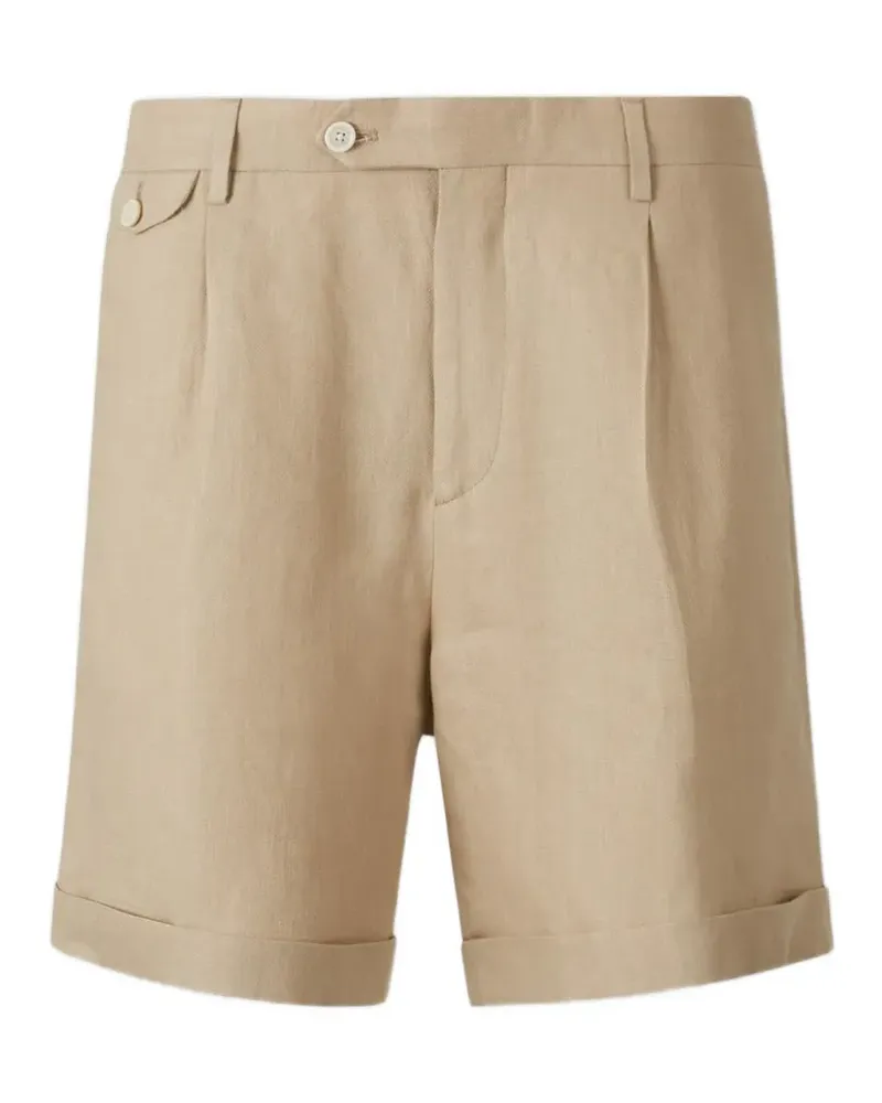 LARDINI button tailored shorts - Nude Nude
