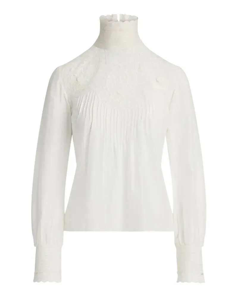 Ralph Lauren Bluse mit Spitze - Weiß Weiß