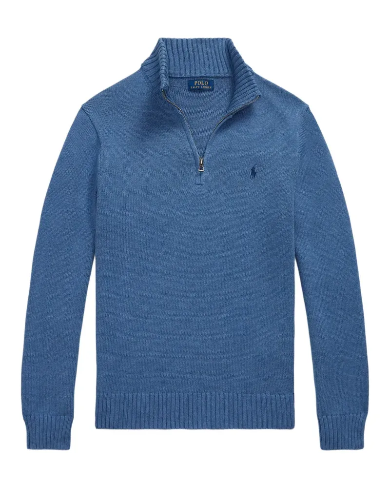 Ralph Lauren Pullover mit kurzem Reißverschluss - Blau Blau