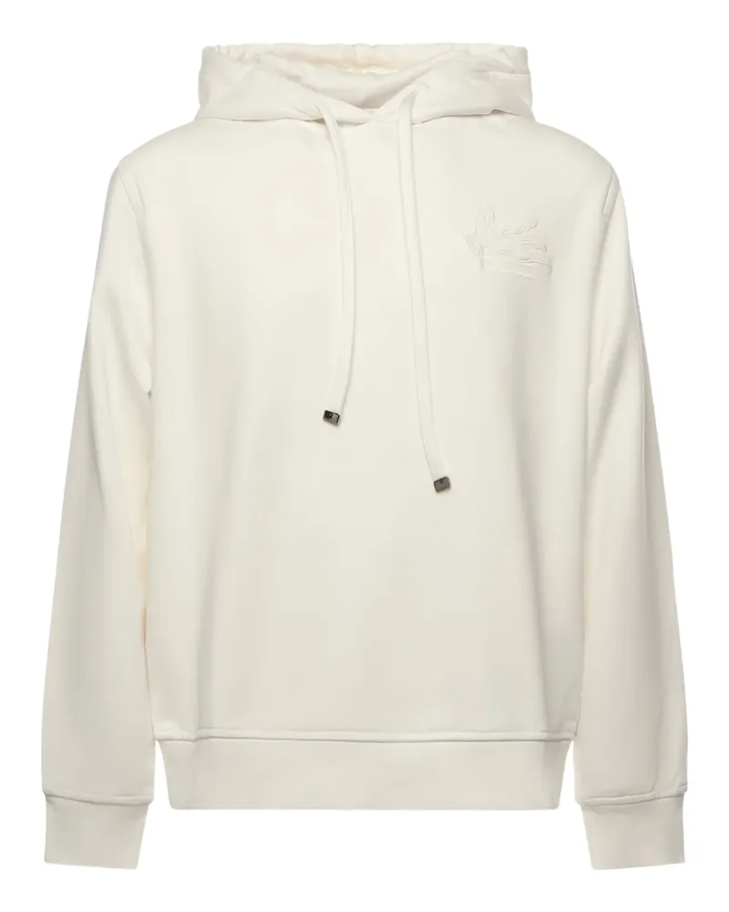 Etro Pegaso-embroidered hoodie - Weiß Weiß