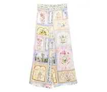 Botanical Ballads Hose mit weitem Bein - Blau