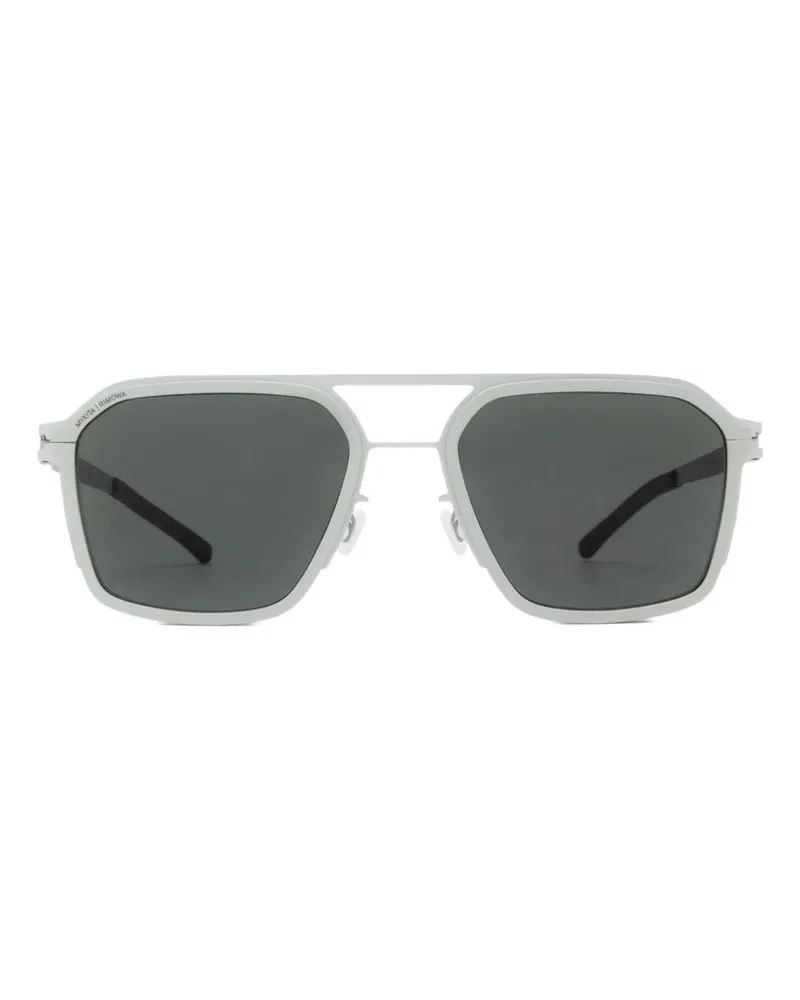 Mykita MR003 Eckige Sonnenbrille - Silber Silber
