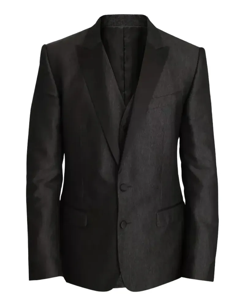 Dolce & Gabbana Strukturierter Martini Blazer - Schwarz Schwarz