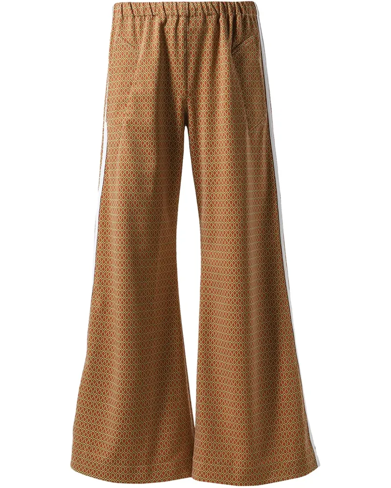 Egonlab Jogginghose mit geometrischem Print - Braun Braun