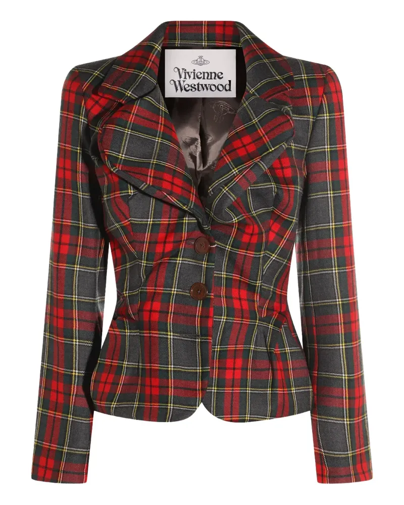 Vivienne Westwood Blazer mit Schottenkaro - Rot Rot