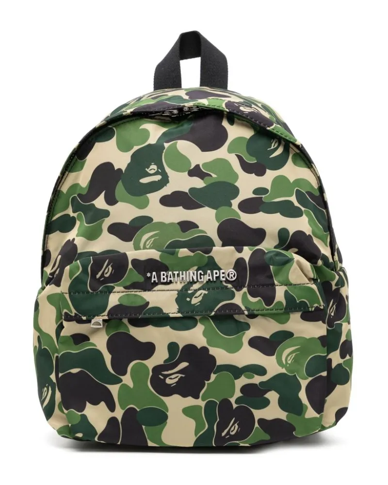 BAPE Kleiner Rucksack mit ABC Camo-Print - Grün Grün