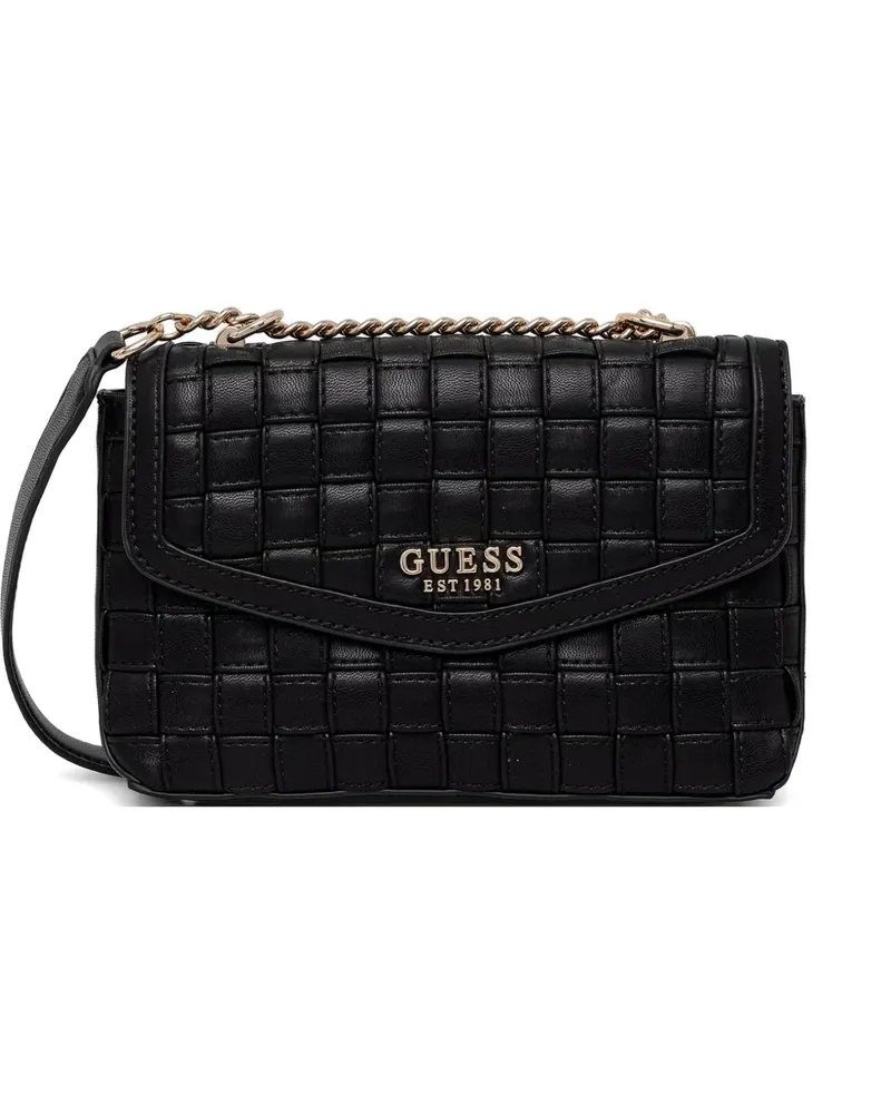 Guess woven crossbody bag - Schwarz Schwarz