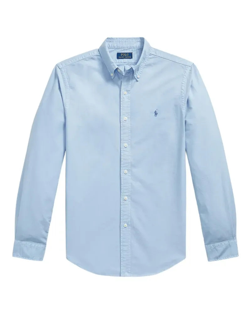 Ralph Lauren Slim Fit garment-dyed Oxford shirt - Blau Blau