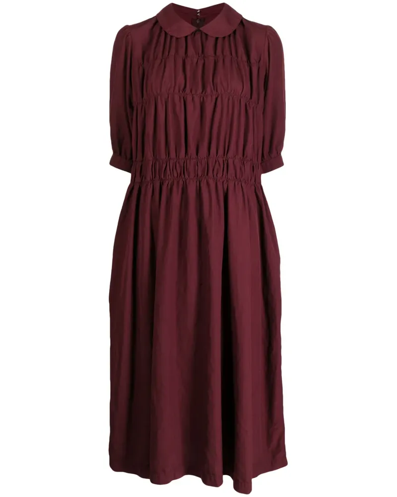 Comme des Garçons Gerafftes Kleid - Rot Rot