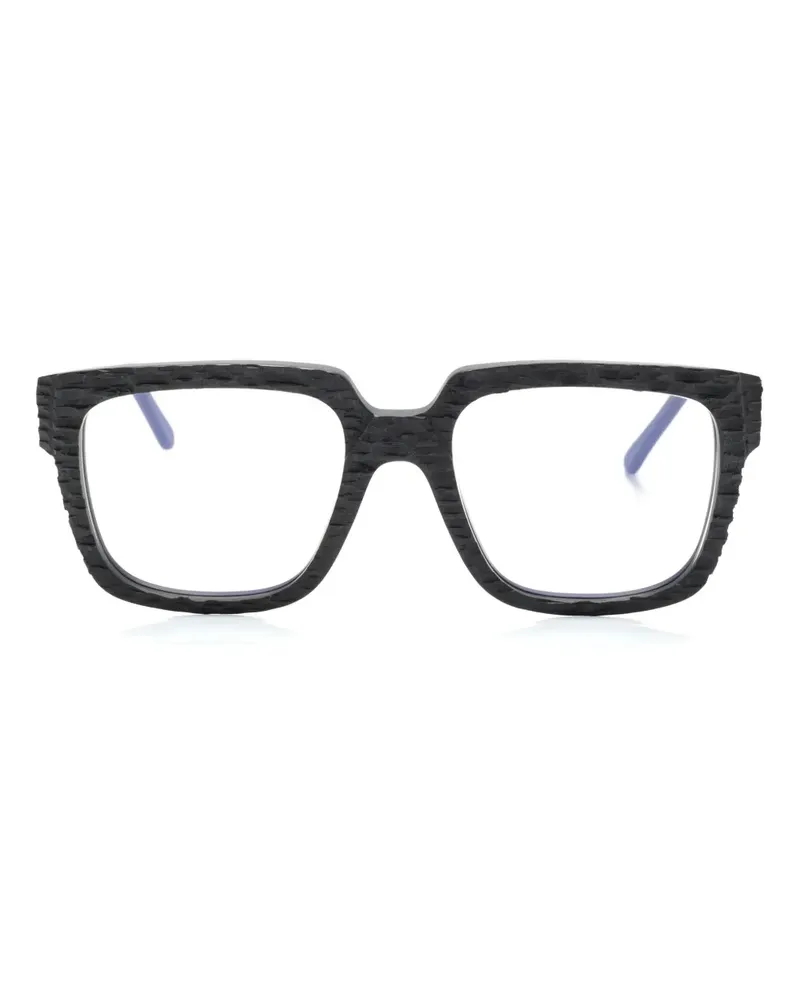 KUBORAUM Brille mit eckigem Gestell - Schwarz Schwarz