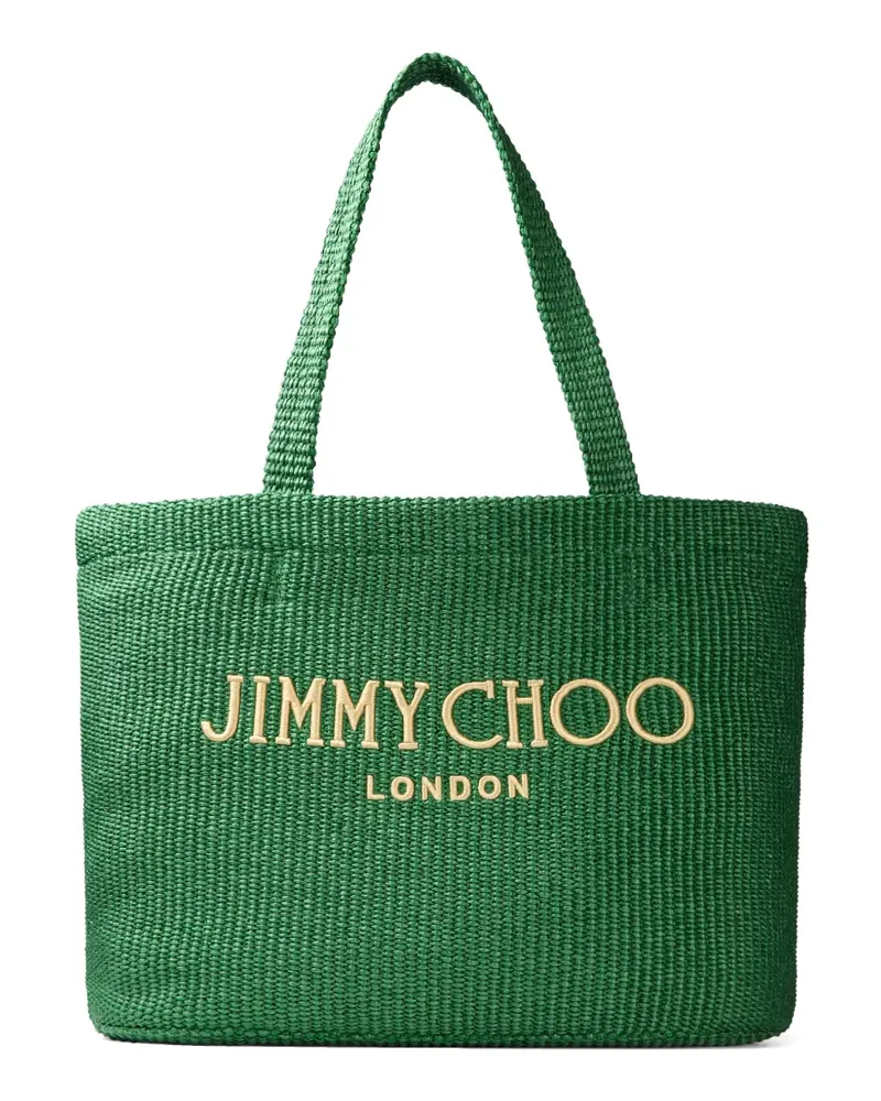 Jimmy Choo Tote Bag mit Logo-Stickerei - Grün Grün