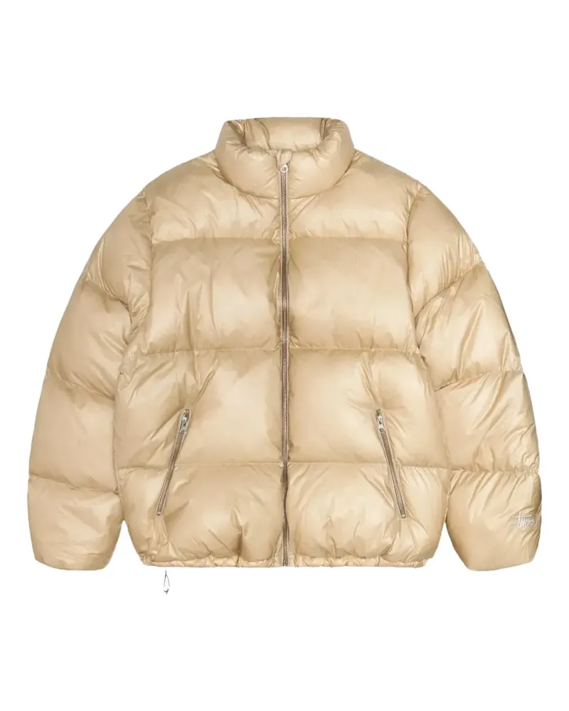 Stüssy Gefütterte Jacke mit Reißverschluss - Nude Nude