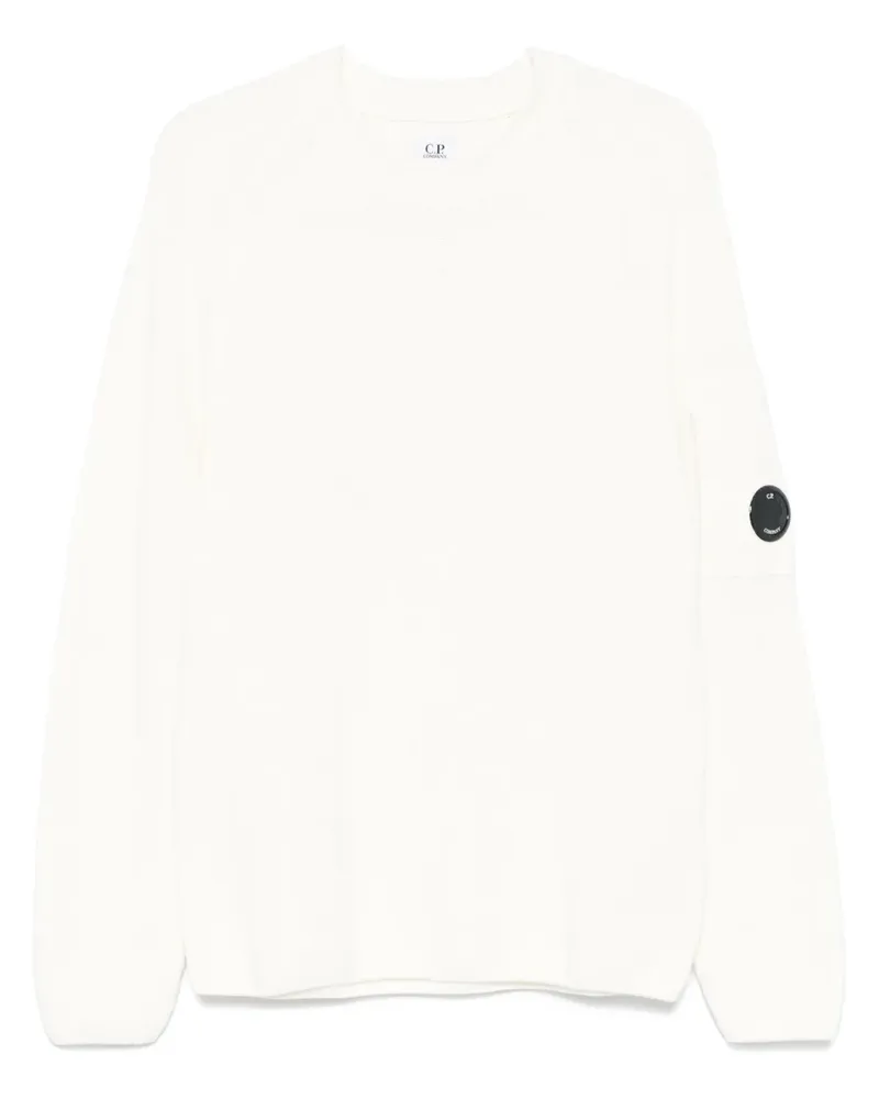 C.P. Company Sea Island Pullover mit Linsen-Detail - Nude Nude