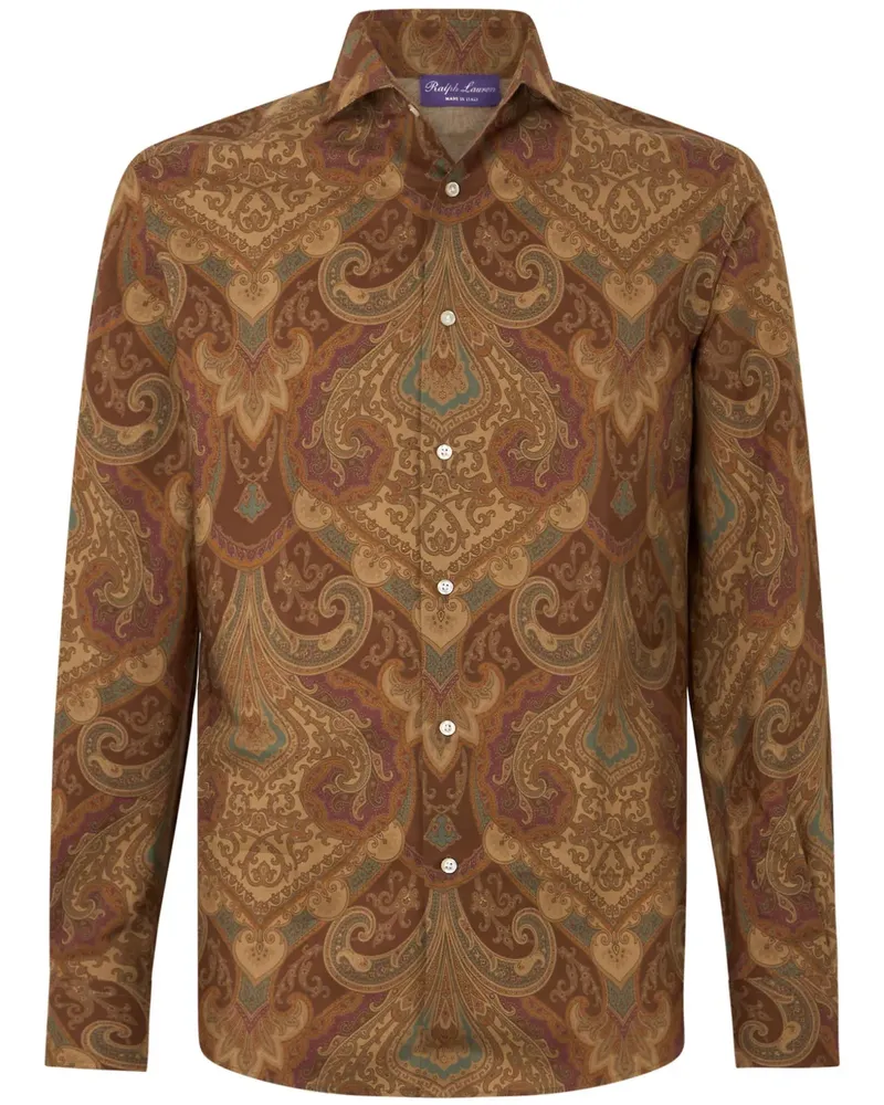 Ralph Lauren Hemd mit abstraktem Print - Braun Braun