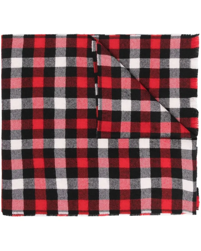 Woolrich Micro Buffalo Schal - Rot Rot