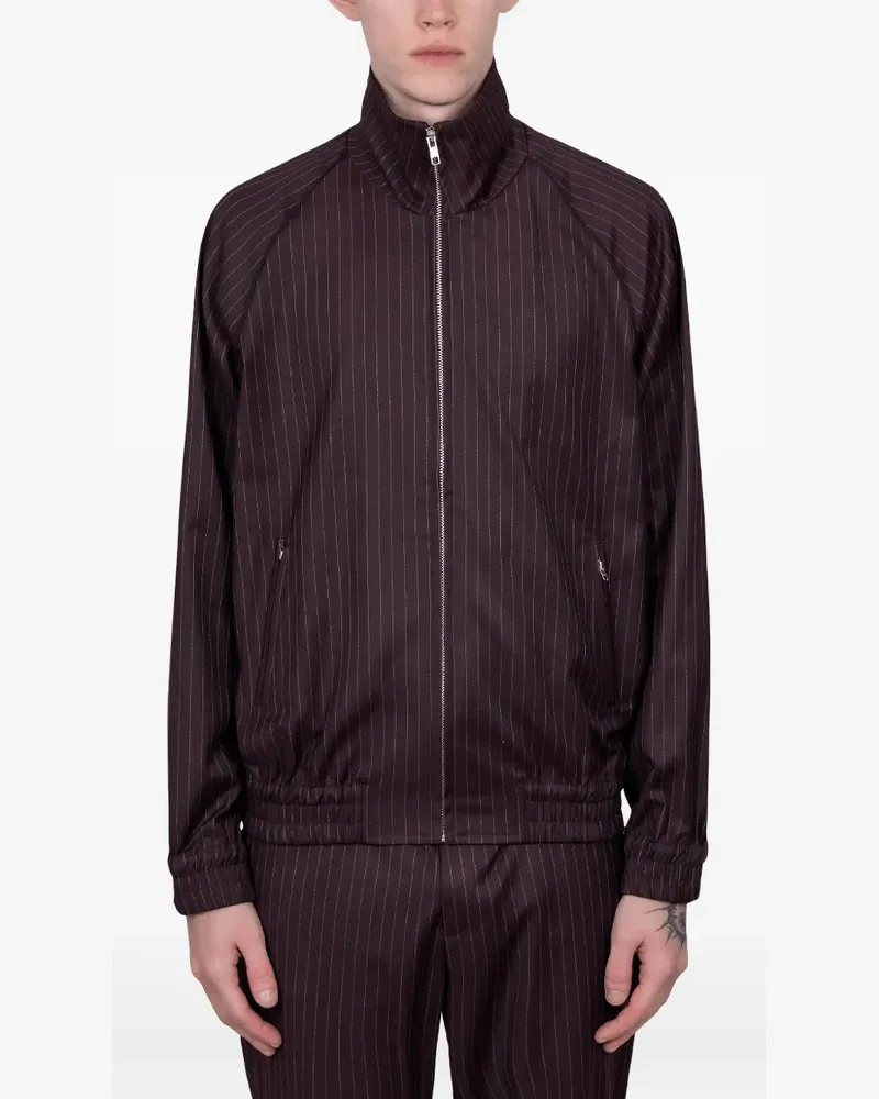 GIMAGUAS Brian pinstripe-pattern jacket - Braun Braun