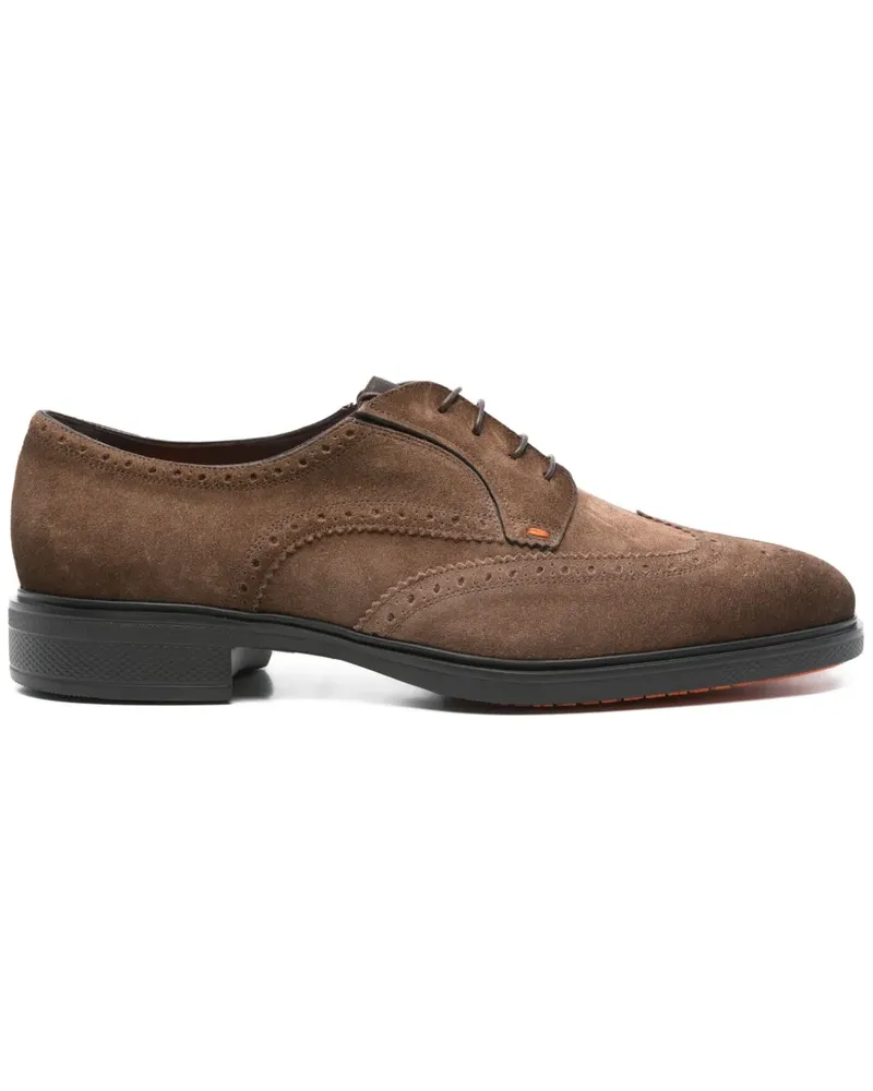 Santoni Derby-Schuhe aus Leder - Braun Braun