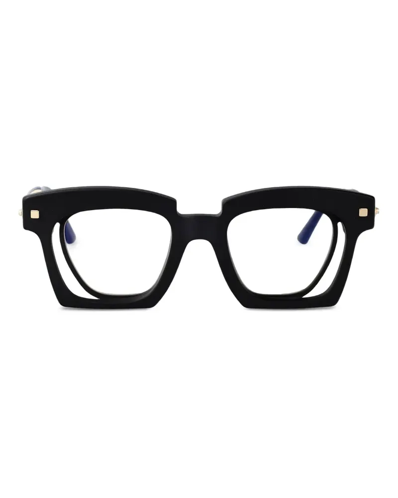 KUBORAUM Brille mit eckigem Gestell - Schwarz Schwarz