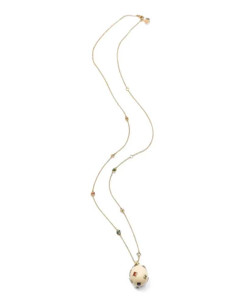 Bibi van der Velden Pop Art Halskette mit Saphir - Gold Gold
