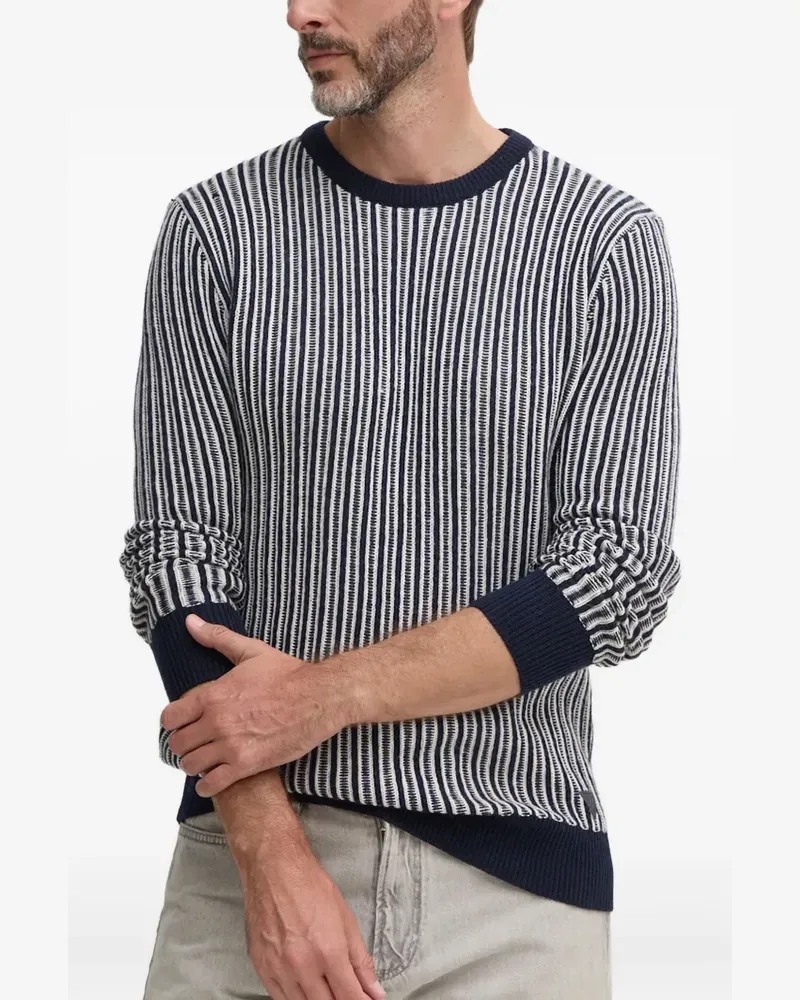 Guess Gestreifter Pullover - Blau Blau