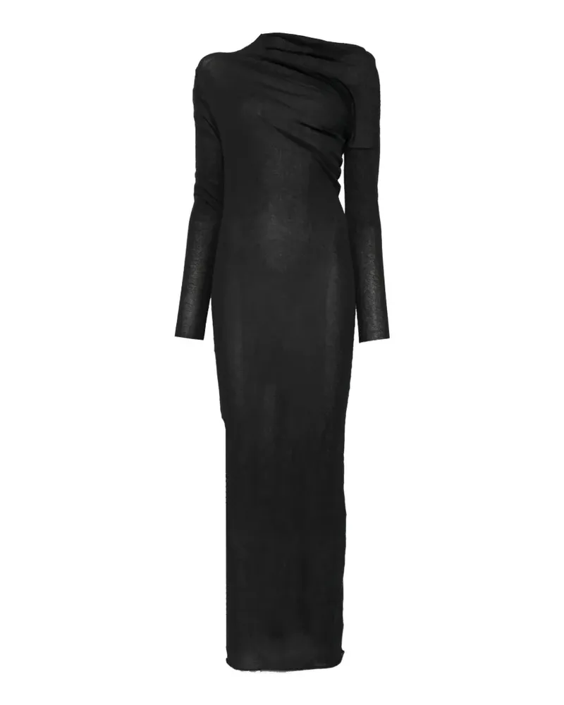 Paloma Wool draped semi-sheer dress - Schwarz Schwarz