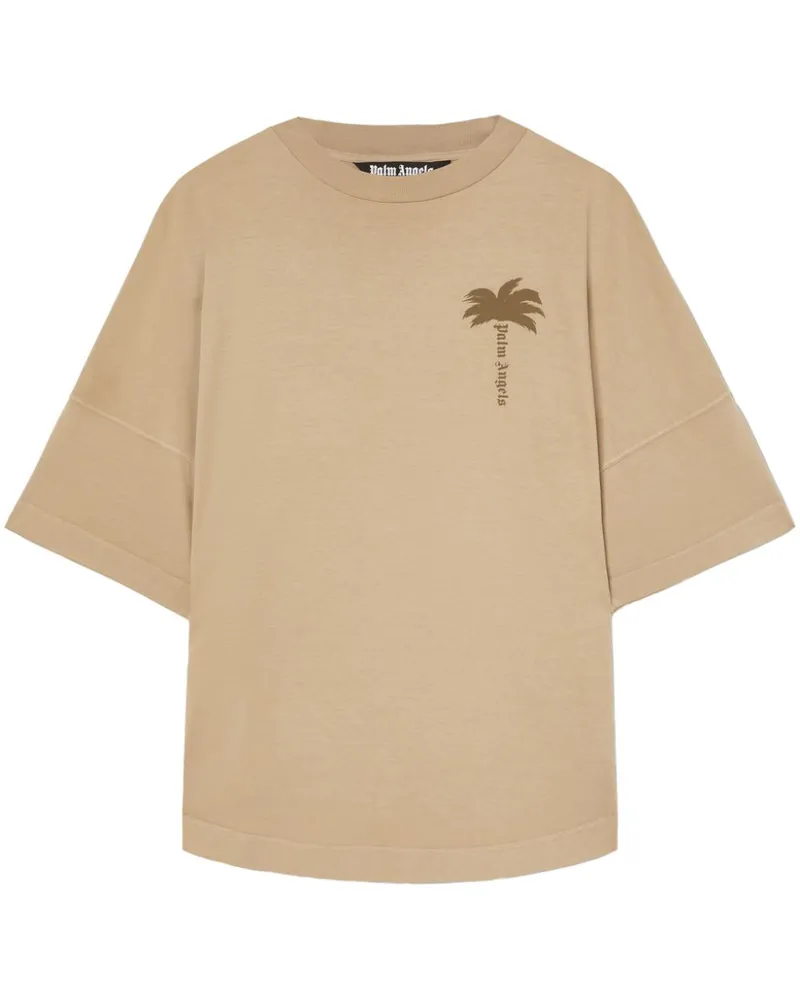 Palm Angels Palms Over T-Shirt - Nude Nude