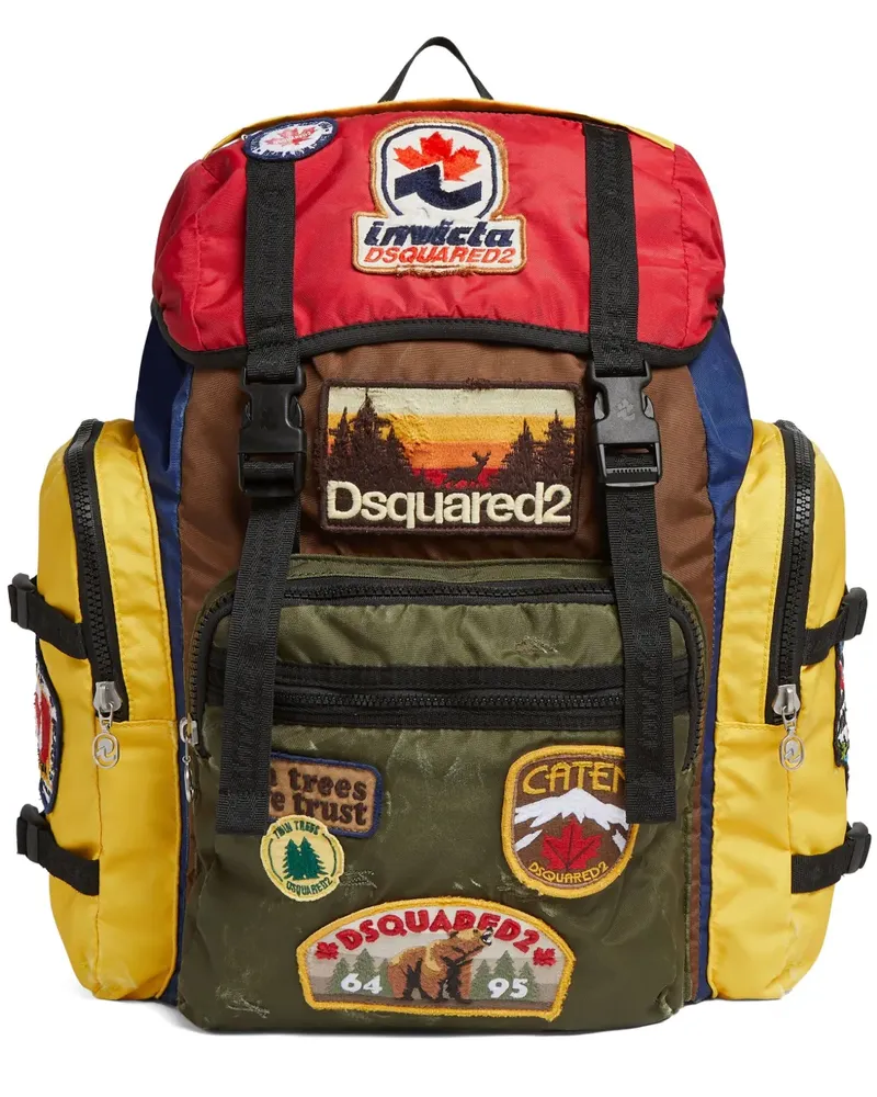 Dsquared2 x Invicta Rucksack mit Patch Gelb