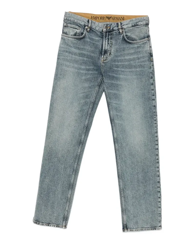 Emporio Armani faded-effect jeans - Blau Blau