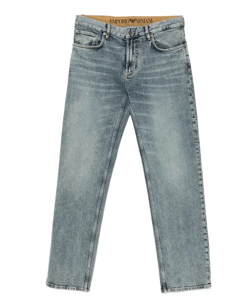 Emporio Armani faded-effect jeans - Blau Blau