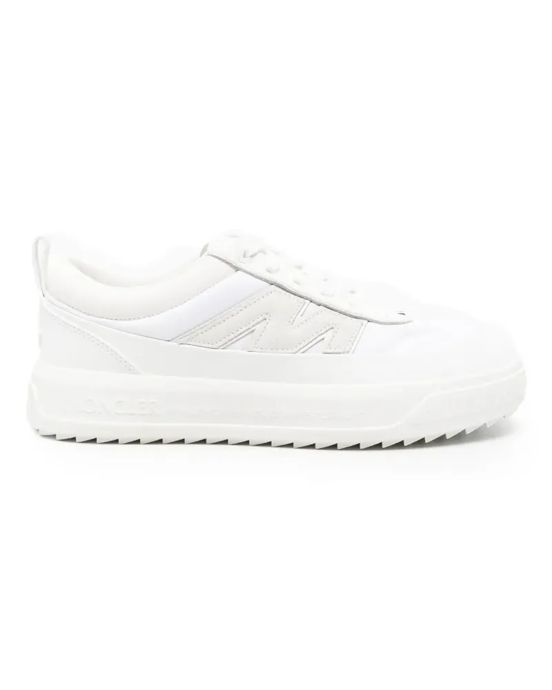 Moncler logo-embossed ridged-sole sneakers - Weiß Weiß