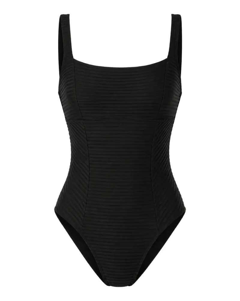 Rip Curl ribbed-knit panelled swimsuit - Schwarz Schwarz