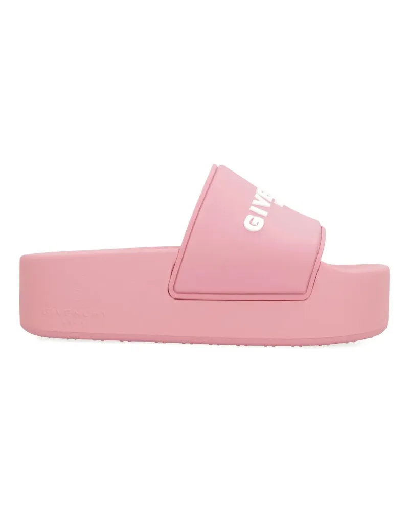 Givenchy Pantoletten mit Logo - Rosa Rosa