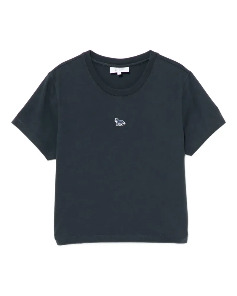 Kitsuné T-Shirt mit rundem Ausschnitt - Blau Blau