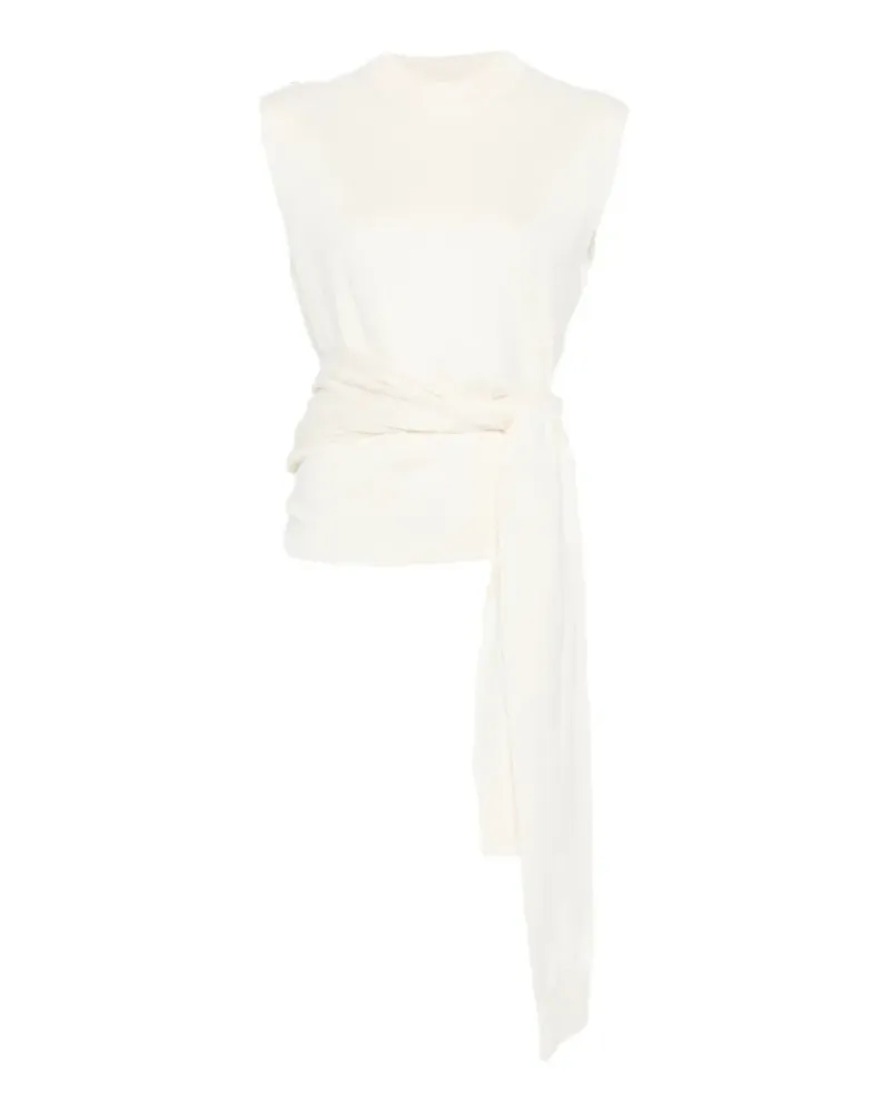 Róhe wrap-around cut-out top - Nude Nude