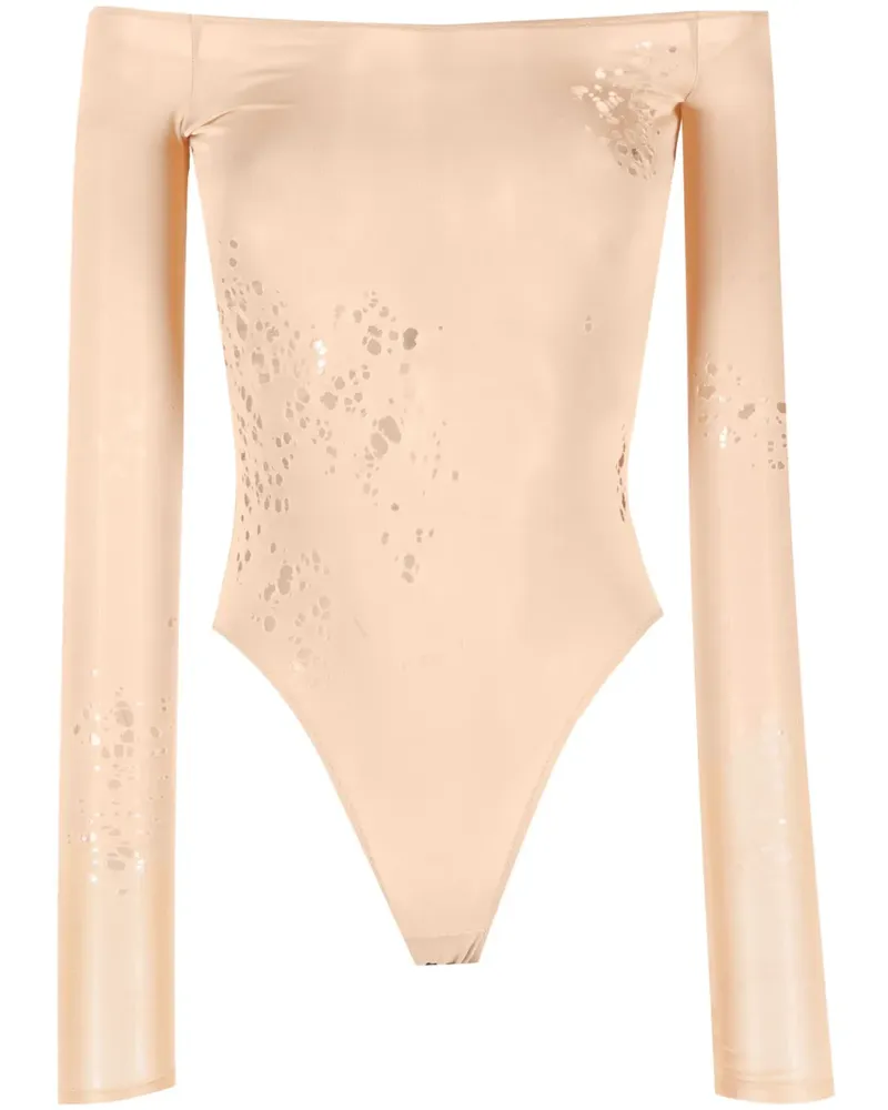 Maison Margiela Schulterfreier Body - Nude Nude
