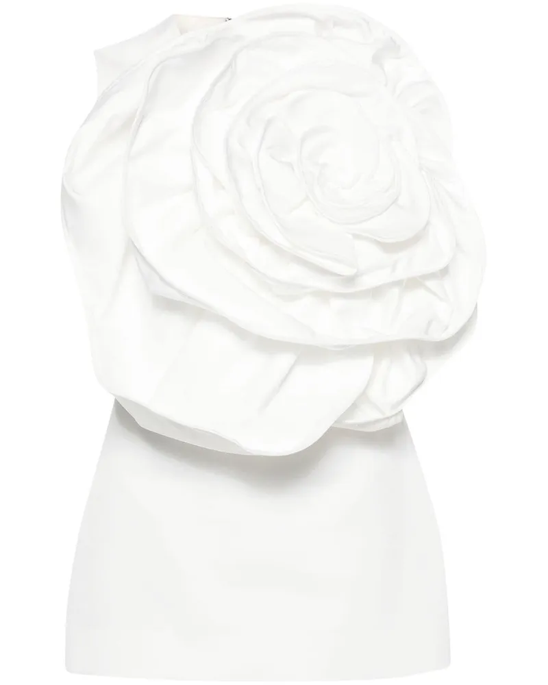 Huishan Zhang Ditte Bluse mit Blumenapplikation - Weiß Weiß