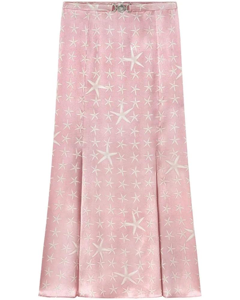 Versace Stella Marina Midirock aus Seide - Rosa Rosa